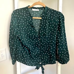 Polk a dot blouse!